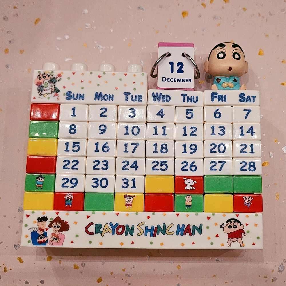Crayon Shin-Chan Perpetual Calendar❤️🖤💛❤️🗓